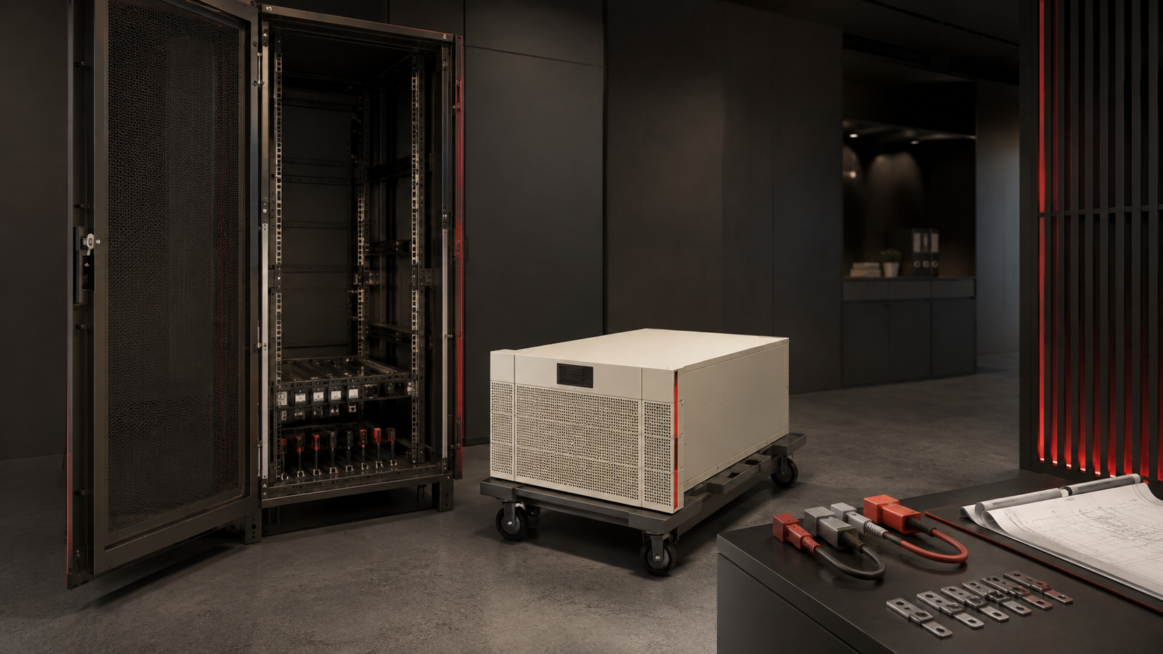 Upgrading a Rack UPS to Lithium: Replace the System or Retrofit? — conceptual engineering illustration